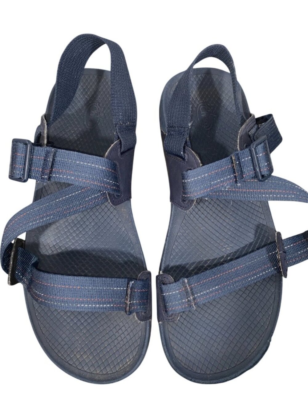 Chaco Mens Lowdown Sandals Adjustable Straps Navy Blue Size 10 Durable Outdoor
